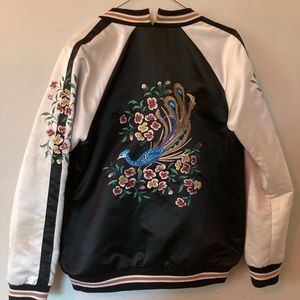 Awesome silk bomber jacket
